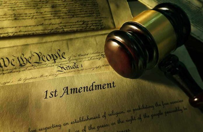 1187197336 featured image Gavel, Constitution, and document showing "1st Amendment."