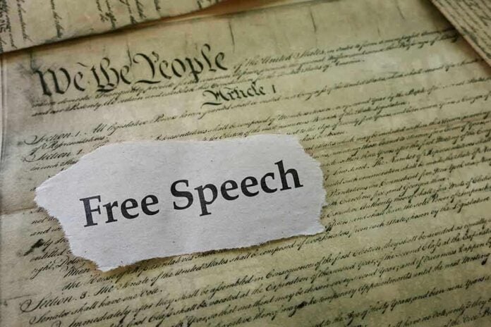 661977370 featured image Old document with text Free Speech overlay