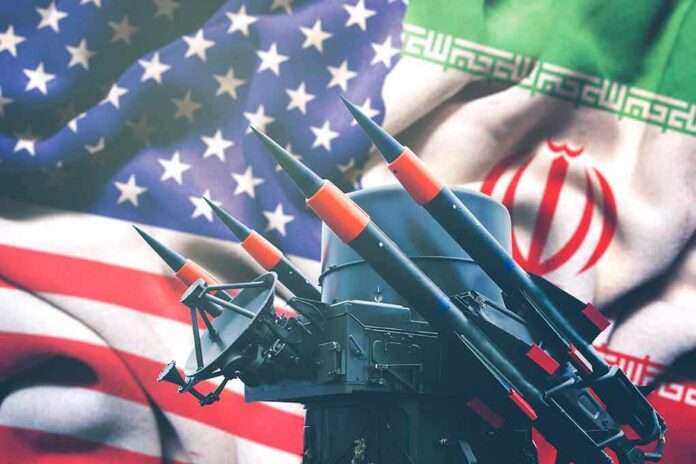 1628170834 featured image Iran and USA flags with missile launcher