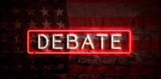 debate sign
