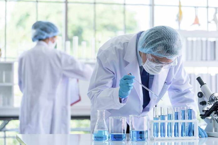 1365781304 featured image Scientists working in a laboratory with test tube