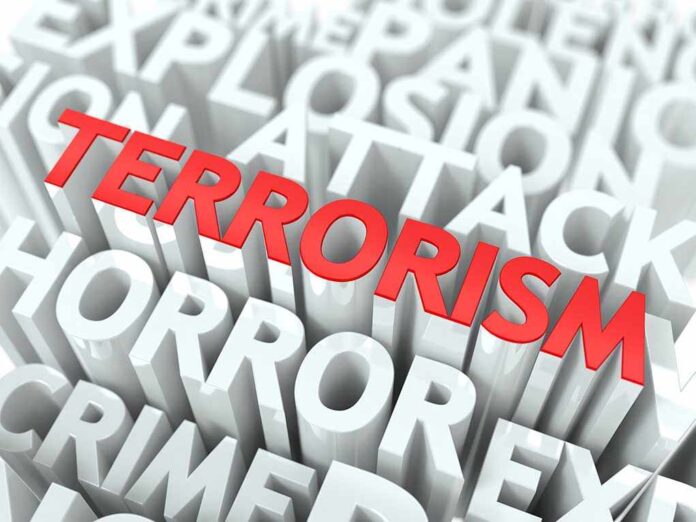 The word Terrorism highlighted among other words