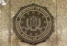FBI seal on a marble wall