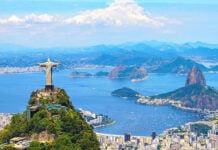 Christ the Redeemer statue overlooking Rio de Janeiro.