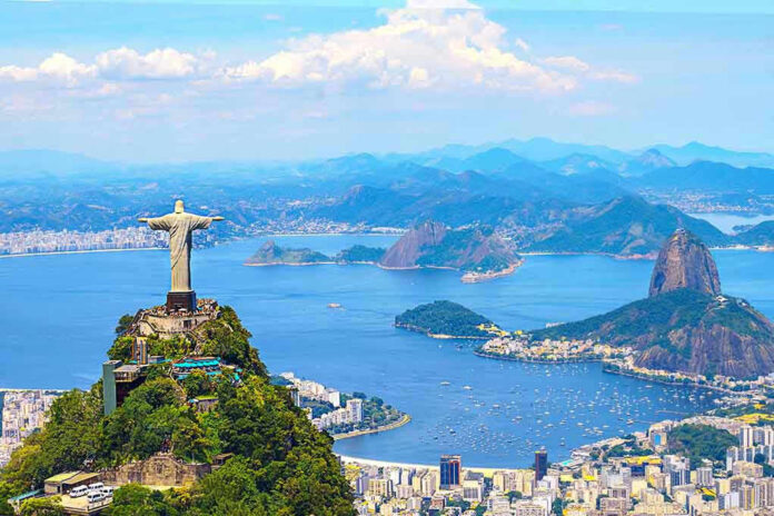 Christ the Redeemer statue overlooking Rio de Janeiro.