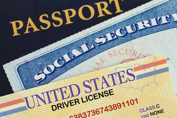 Passport, social security card, and drivers license.
