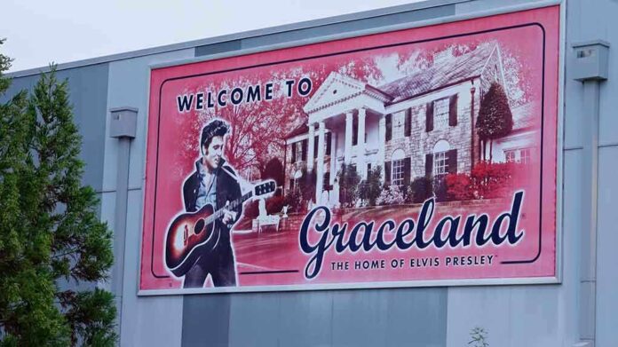 Elvis poster at Graceland