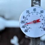 Natural Gas SHOCK: Prices SKYROCKET 80% Overnight Outdoor thermometer displaying a very low temperature in a snowy setting