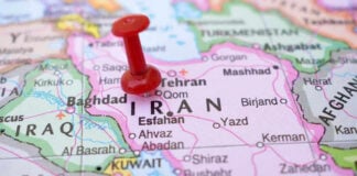 Iran’s Leadership Decapitated: What’s Next? Red pushpin marking Iran on a map.