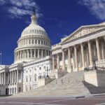 SENATE GOP Crushes Trump’s WAR LIMITS The U.S. Capitol building with its dome and columns under a blue sky