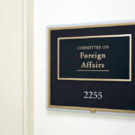 Signage for the Committee on Foreign Affairs.