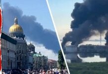 Massive Flames Engulf St. Petersburg Oil Terminal After Ukrainian Drone Strike