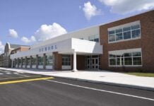 A Viral Image, But No Verified Story Behind It Modern school building with large windows and a clear sky