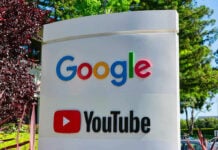 Your Phone Is Rewiring Your Brain Google and YouTube sign with trees in background.