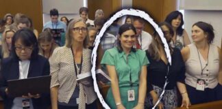 Who Is The Woman Smirking At The Lindsay Clancy Trial?