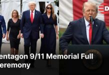 FULL CEREMONY: President Trump Leads Pentagon 9/11 Memorial Ceremony | AC1E