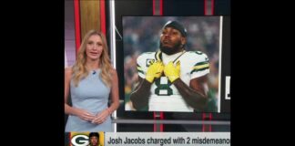 Prosecutors Cite Video Evidence Josh Jacobs charged with two misdemeanors resulting from May arrest