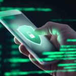 Signal Isn’t Broken—Your Phone Is the Target Hand holding smartphone with security lock icon on screen