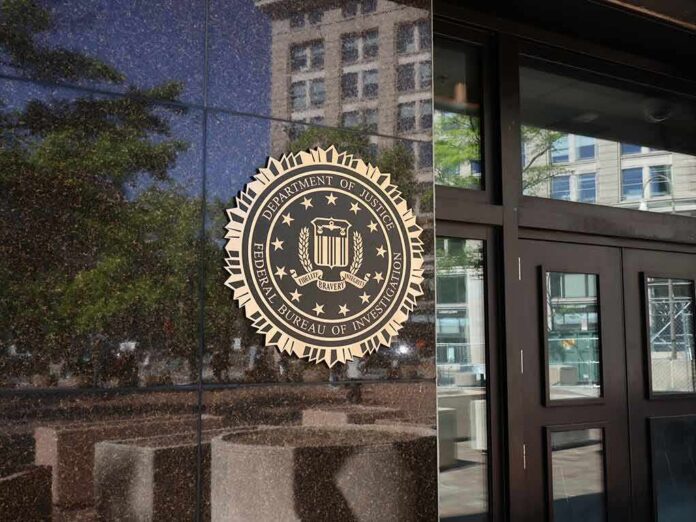 FBI seal on a building entrance