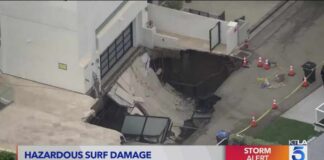 Beachfront Panic: Massive Sinkhole Opens Driveway collapses at Malibu home amid coastal erosion issues