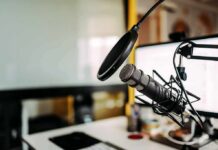 Lawsuit Looms: Short Clip, Big Controversy Podcast microphone with pop filter on desk