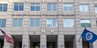 Staff Shortage Slows Deportation Push US government building facade with flags and number 500